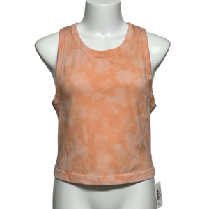 Old Navy Peach Tie-Dye Tank Top Athletic Racerback Crop XL